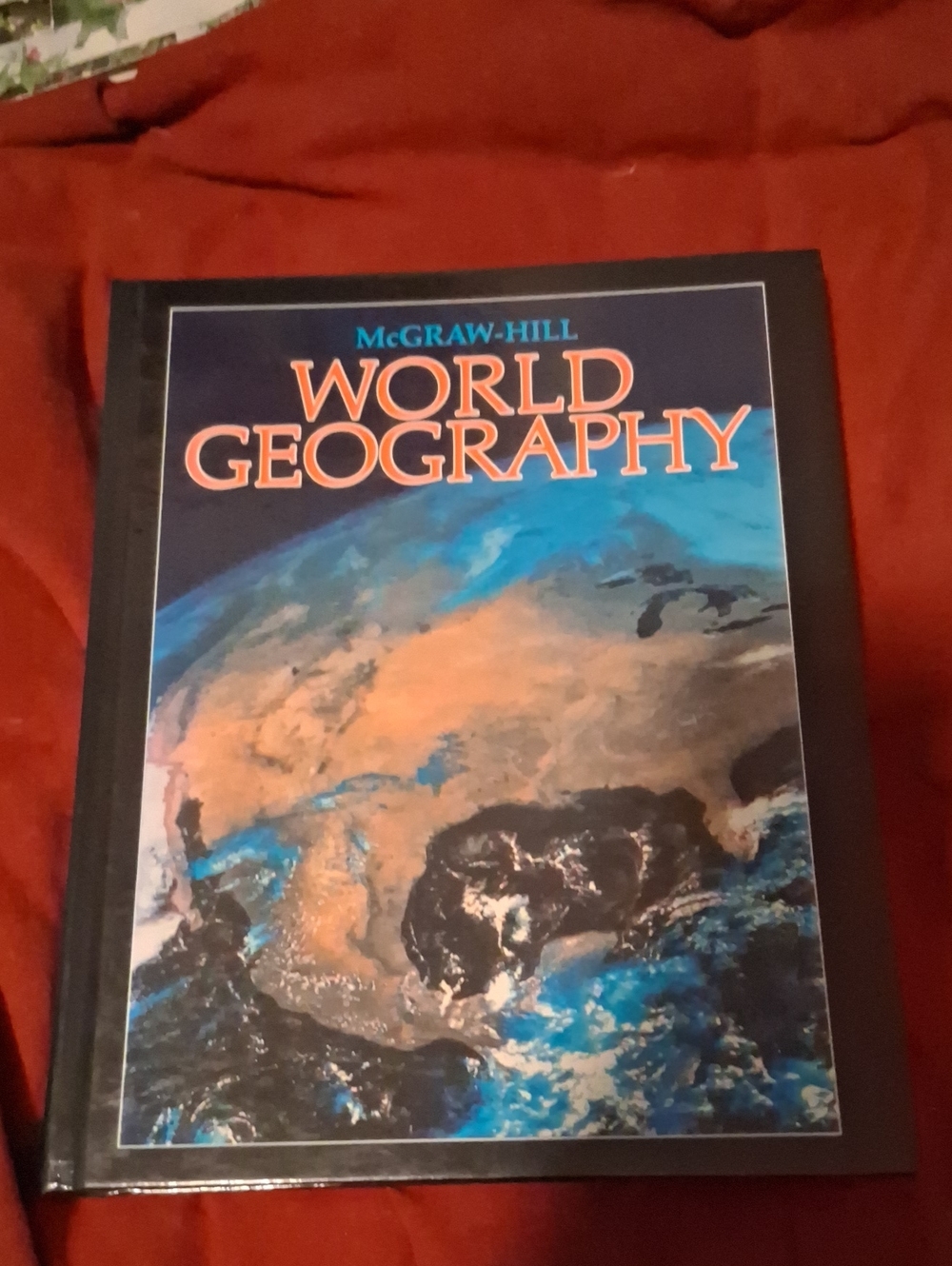 World Geography Hardcover Textbook - Blue/Black Cover